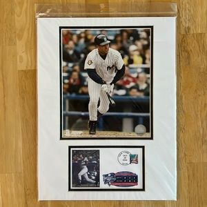 NWT NY Yankees USPS Issued Matted 8"×10" Derek Jeter Photo & Stamped Cachet